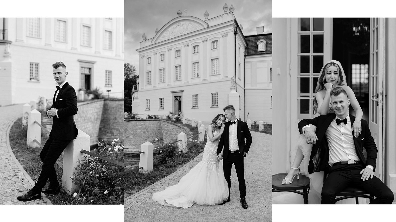 Sesja ślubna w Pałacu w Kurozwękach – bajkowa sceneria i wyjątkowe emocje